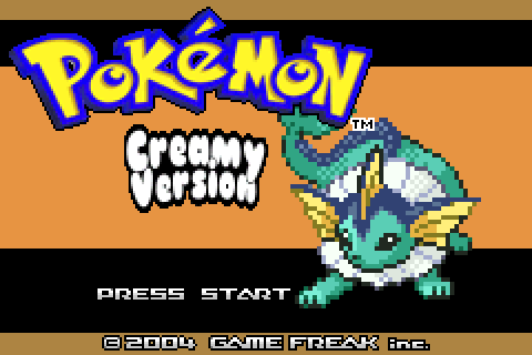 Pokémon Creamy Titlescreen
